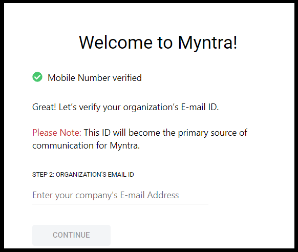 Welcome on Myntra